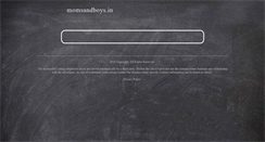 Desktop Screenshot of momsandboys.in